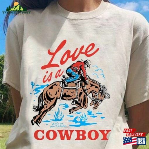 Love Is A Cowboy Shirt Kelsea Ballerini Merch Classic Hoodie