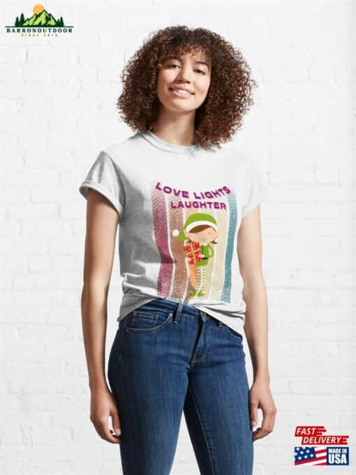 Love Lights Laughter Christmas Classic T-Shirt Unisex