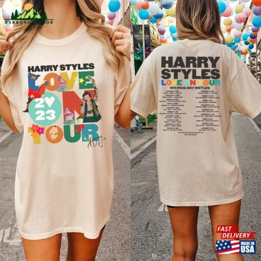 Love On Tour 2023 Shirt Dates Back Comfort Colors Hoodie T-Shirt