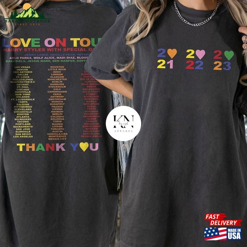 Love On Tour Shirt Harry Styles World 2023 Merch Hoodie Classic Love On Tour Shirt Harry Styles World 2023 Merch Hoodie Classic