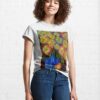Lovely Boutique Of Abstract Vibrant Bright Colorful Flowers In A Tall Glass Vase Classic T-Shirt Sweatshirt Unisex