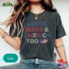 Loves Jesus And America Too Tshirt 4Th Of July Shirt Independence Day Hoodie Classic
