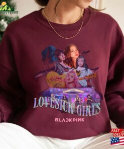 Lovesicks Girl Blackpink Shirt Kpop Music Band T-Shirt Concert 2023 Shirts Sweatshirt