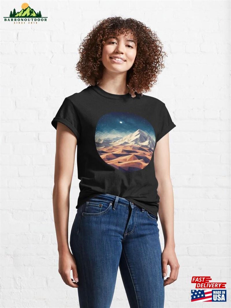 Low Poly Night Desert Classic T-Shirt Sweatshirt Unisex Low Poly Night Desert Classic T-Shirt Sweatshirt Unisex