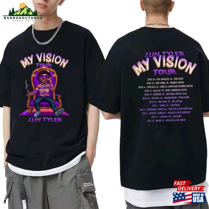 Luh Tyler My Vision Tour 2023 Shirt Fan Rapper Classic Unisex Luh Tyler My Vision Tour 2023 Shirt Fan Rapper Classic Unisex