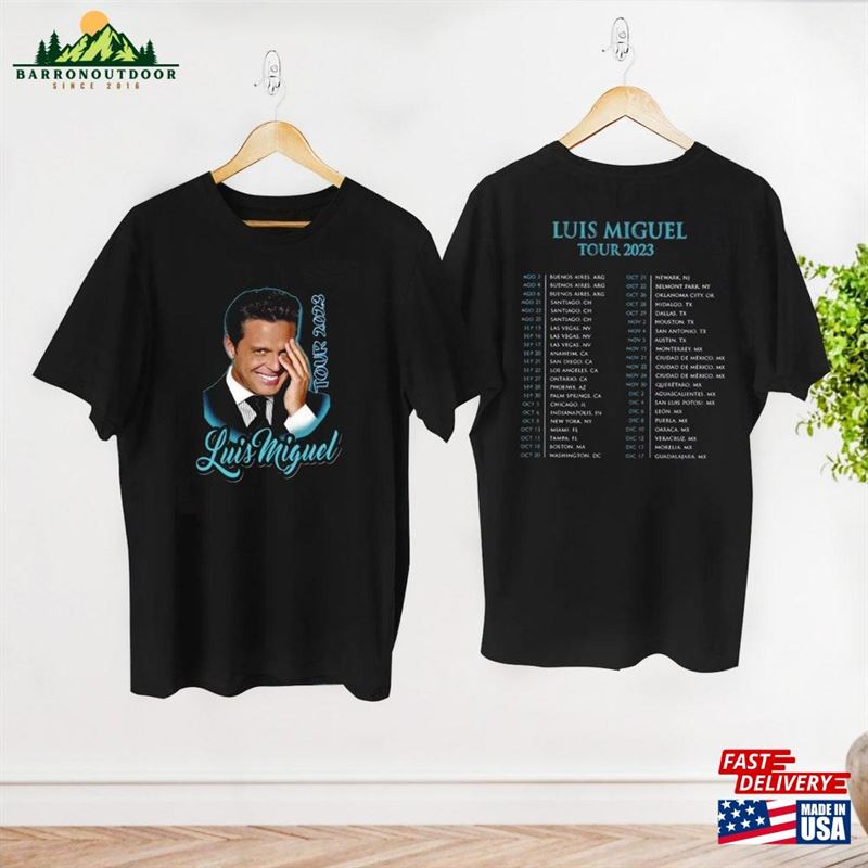 Luis Miguel Tour 2023 Shirt Concert Unisex Hoodie Luis Miguel Tour 2023 Shirt Concert Unisex Hoodie