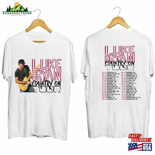 Luke Bryan Country On Tour 2023 Shirt Fan Unisex Hoodie