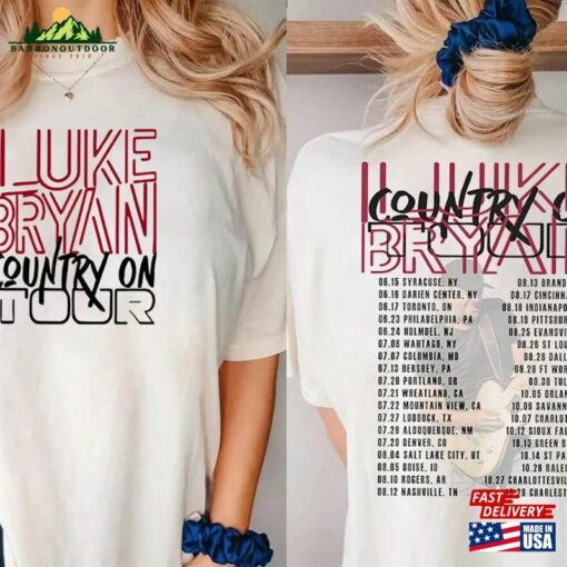 Luke Bryan Country On Tour 2023 T-Shirt Shirt Hoodie