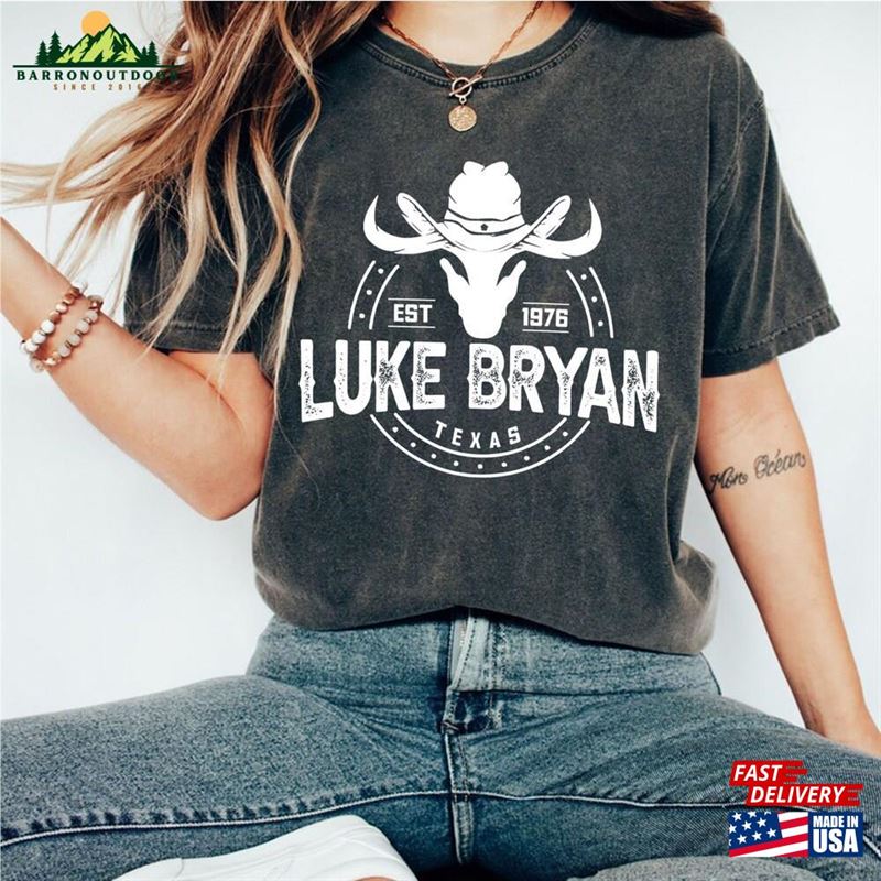 Luke Bryan Est 1976 Bull Skull T-Shirt Tour 2023 Sweatshirt Country Music Shirt Hoodie Unisex Luke Bryan Est 1976 Bull Skull T-Shirt Tour 2023 Sweatshirt Country Music Shirt Hoodie Unisex