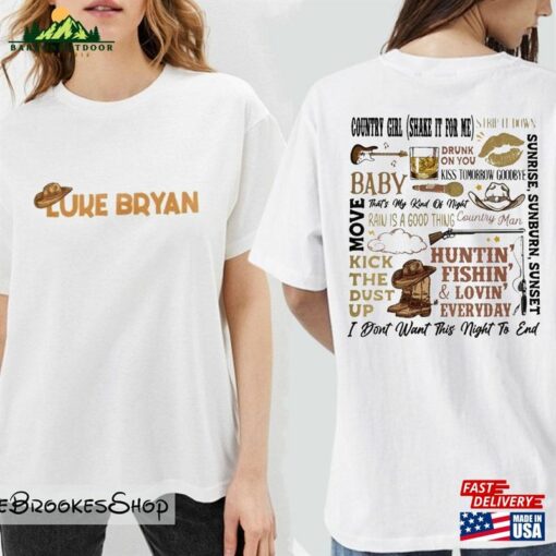 Luke Bryan Tour 2023 Shirt Merch Country Music Tee Sweatshirt T-Shirt