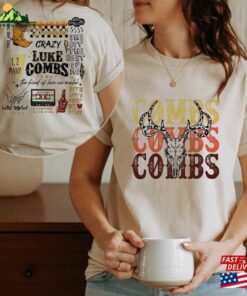 Luke Comb World Tour 2023 Double Sides Shirt Country Music T-Shirt Vintage Classic Unisex