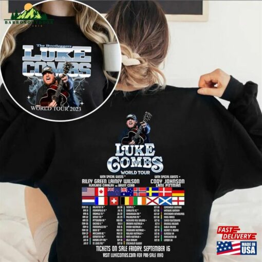 Luke Comb World Tour 2023 T-Shirt Combs Bullhead Sweatshirt Country Music Shirt Classic