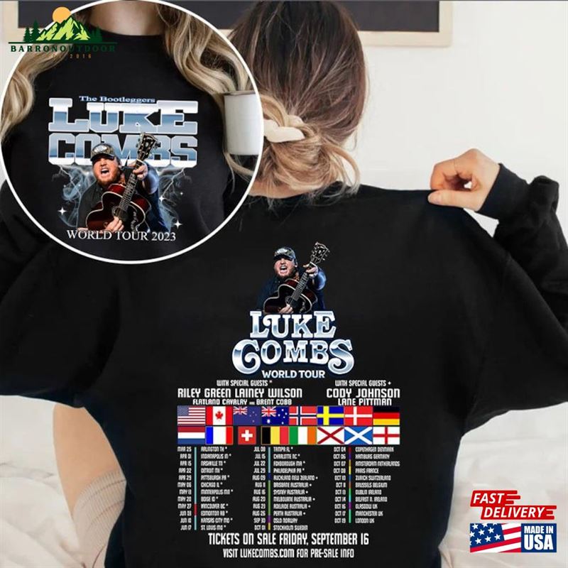 Luke Comb World Tour 2023 T-Shirt Combs Bullhead Sweatshirt Country Music Shirt Classic Luke Comb World Tour 2023 T-Shirt Combs Bullhead Sweatshirt Country Music Shirt Classic