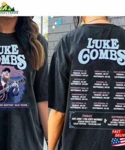 Luke Combs 2024 Tour Growing Up And Getting Old T-Shirt Merch Country Music Tee Unisex Classic