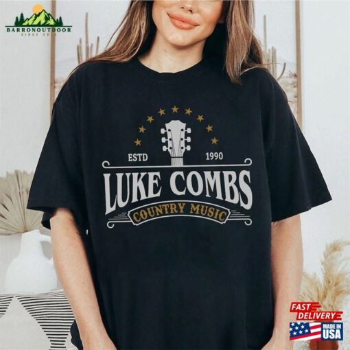 Luke Combs Country Music Shirt Guitar Western Graphic Tee T-Shirt Hoodie