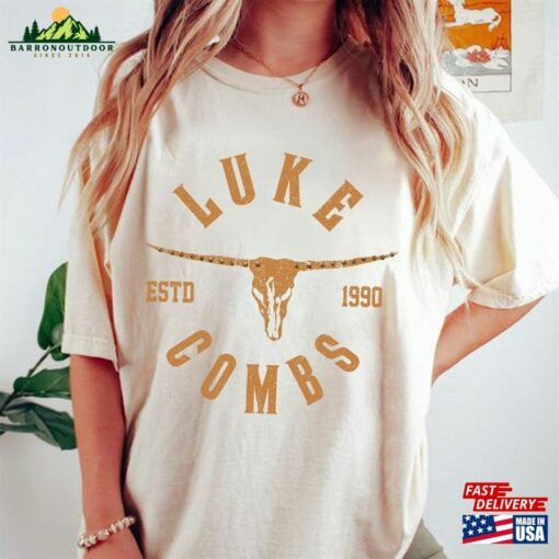 Luke Combs Estd 1990 T-Shirt Retro 90S Shirt Cowboy Tee Sweatshirt