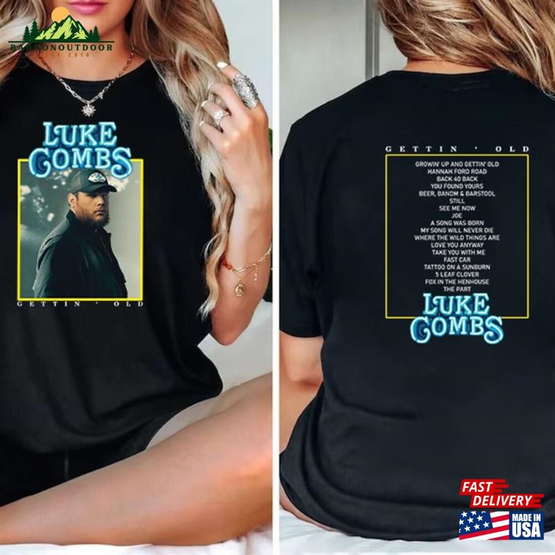 Luke Combs Growing Up And Getting Old 2024 Tour T-Shirt Unisex Classic Luke Combs Growing Up And Getting Old 2024 Tour T-Shirt Unisex Classic