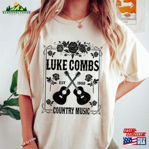Luke Combs Vintage Style T-Shirt Retro 90S Shirt Cowboy Hoodie Unisex