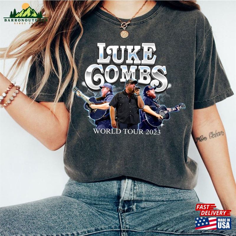 Luke Combs World Tour 2023 Shirt T-Shirt Unisex Luke Combs World Tour 2023 Shirt T-Shirt Unisex