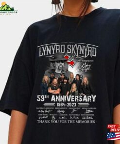 Lynyrd Skynyrd Shirt 59Th Anniversary 1964 2023 Signatures Sweathirt Classic Sweatshirt