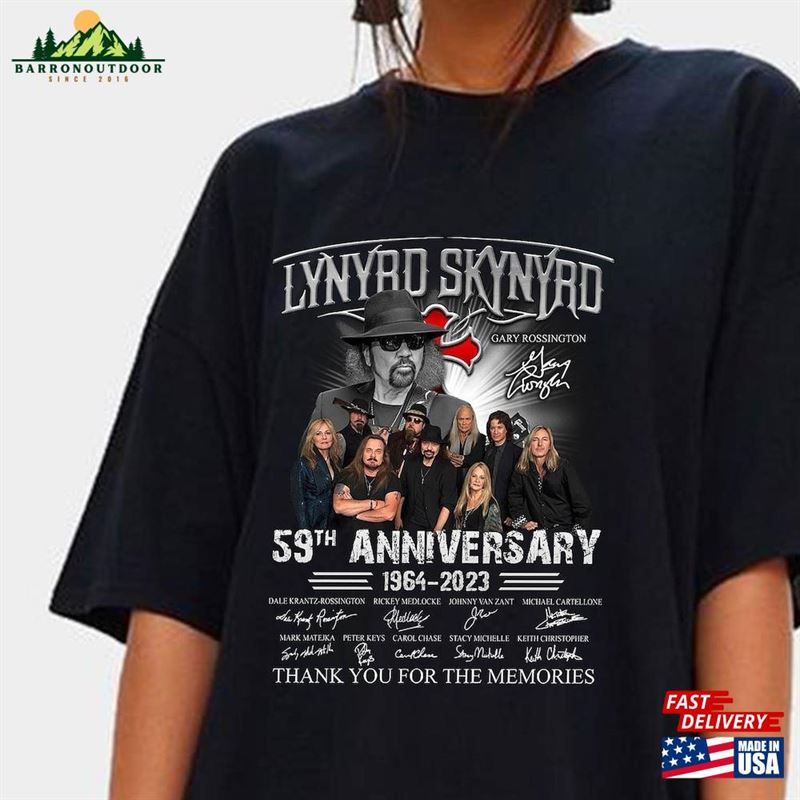Lynyrd Skynyrd Shirt 59Th Anniversary 1964 2023 Signatures Sweathirt Classic Sweatshirt Lynyrd Skynyrd Shirt 59Th Anniversary 1964 2023 Signatures Sweathirt Classic Sweatshirt