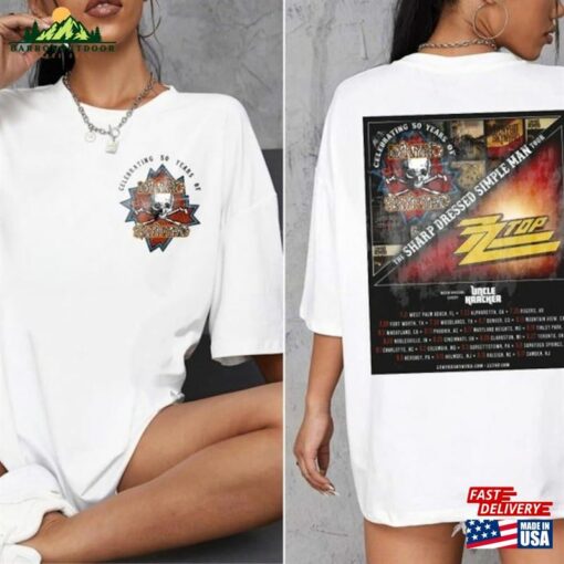 Lynyrd Skynyrd Z Top Tour 2024 Shirt Sharp Dressed Simple Man Us Sweatshirt Unisex T-Shirt