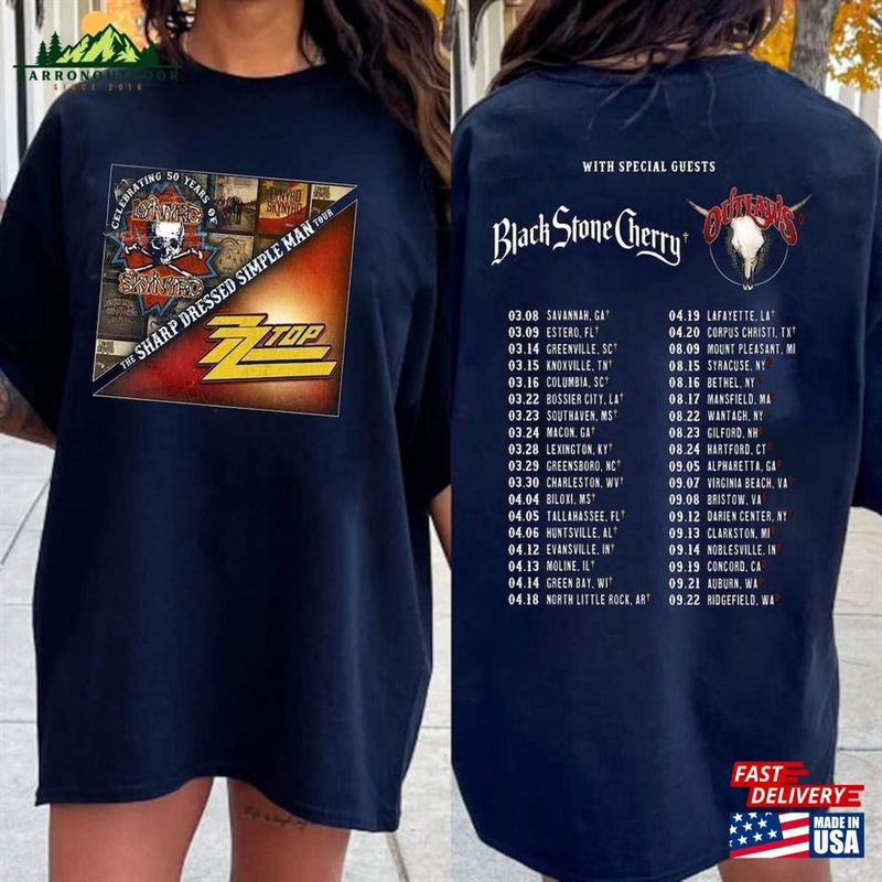 Lynyrd Skynyrd Zz Top Tour 2024 Shirt World Sharp Dressed Simple Man Us Sweatshirt Classic Lynyrd Skynyrd Zz Top Tour 2024 Shirt World Sharp Dressed Simple Man Us Sweatshirt Classic
