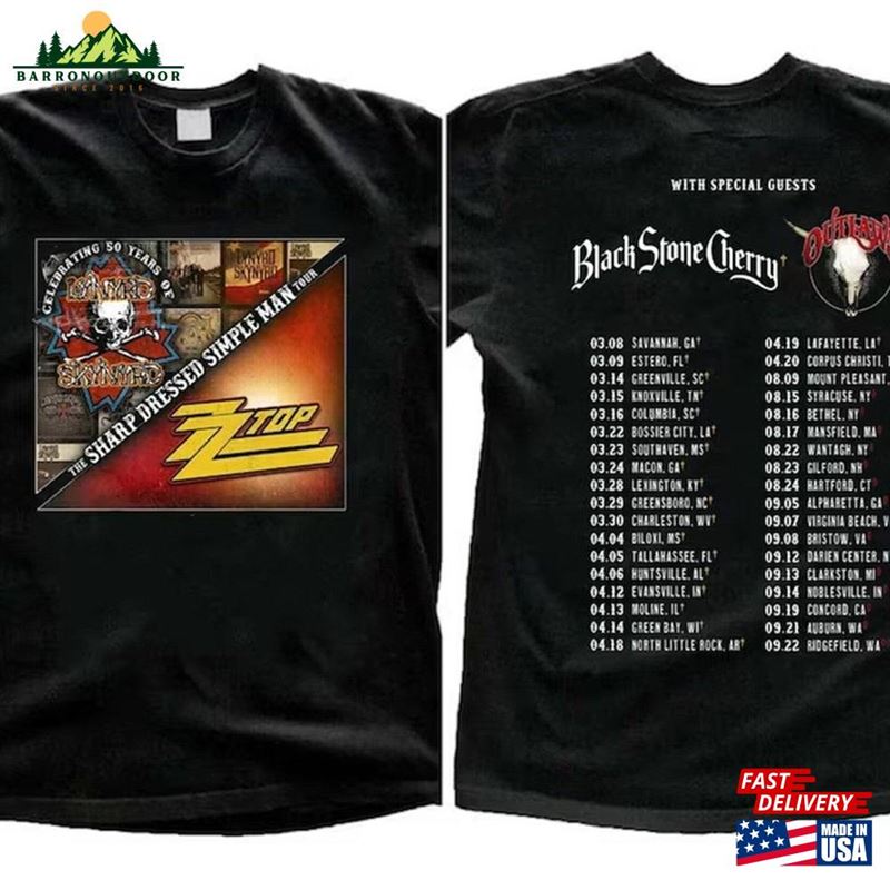 Lynyrd Skynyrd Zz Top Tour 2024 Shirt World Tee Sweatshirt Unisex Lynyrd Skynyrd Zz Top Tour 2024 Shirt World Tee Sweatshirt Unisex
