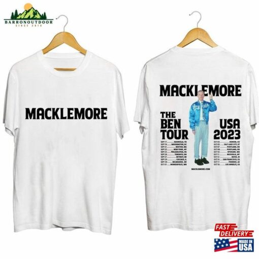 Macklemore The Ben Tour Usa 2023 Shirt For True Fans Rap T-Shirt Unisex