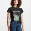 Madeira’s Black Sand Beach Lady Illustration Portugal Classic T-Shirt