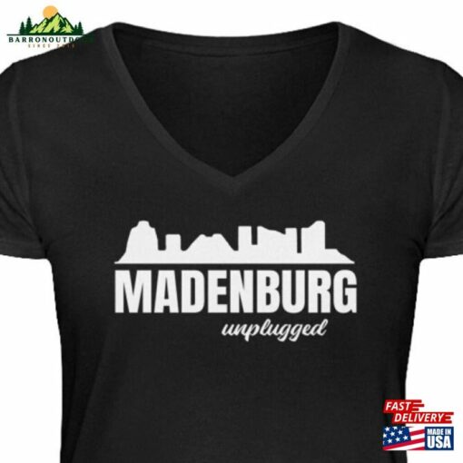Madenburg Unplugged Concert Series 2023 Fan Shirt With Logo Palatinate Culture Women’s V Neck T T-Shirt Classic