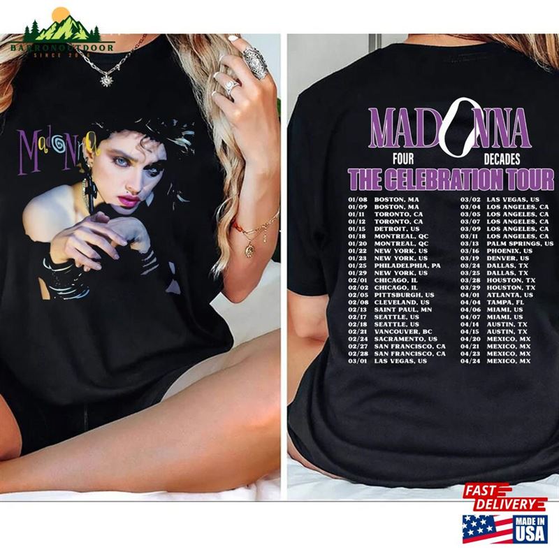 Madonna 2024 The Celebration Tour T-Shirt Shirt Concert Hoodie Classic Madonna 2024 The Celebration Tour T-Shirt Shirt Concert Hoodie Classic