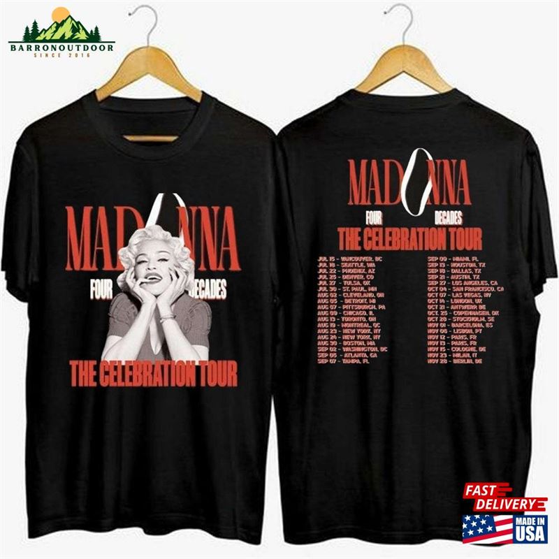 Madonna 2Sides Shirts The Celebration Tour 2023 Shirt Tees Classic Sweatshirt Madonna 2Sides Shirts The Celebration Tour 2023 Shirt Tees Classic Sweatshirt