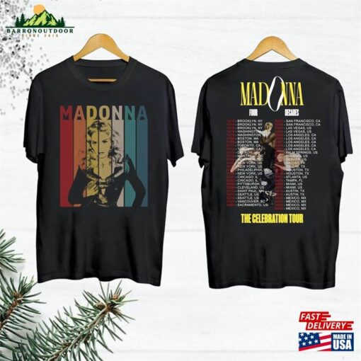 Madonna 90S Vintage Shirt 2024 Tour The Celebration T-Shirt Four Decades Sweatshirt