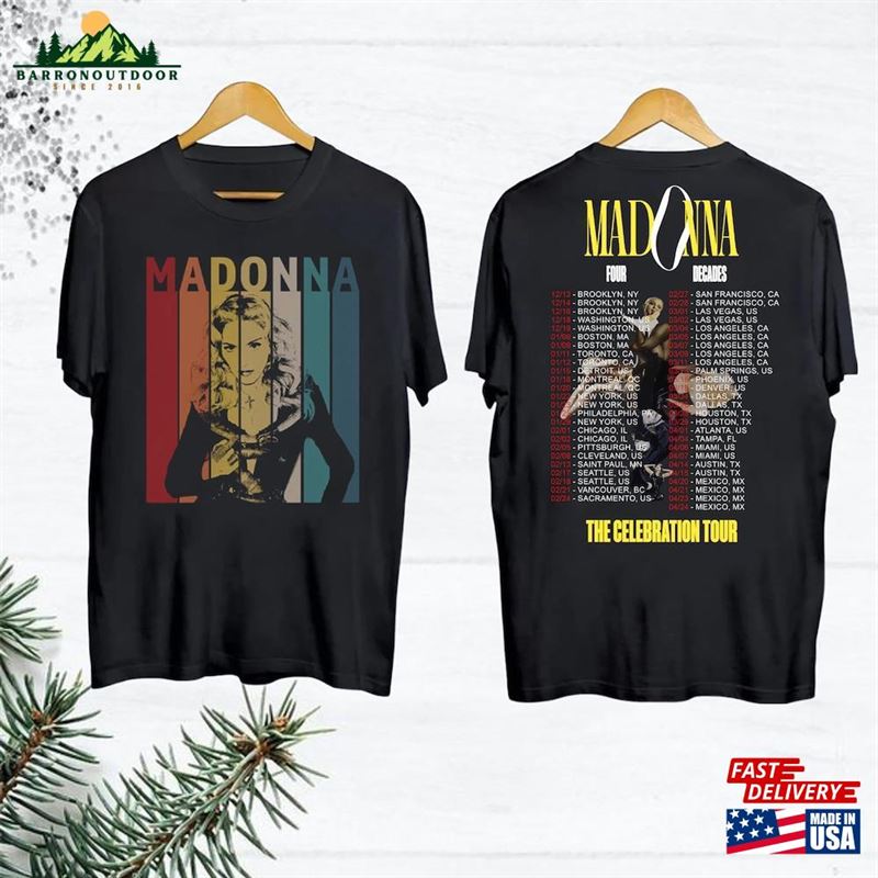 Madonna 90S Vintage Shirt 2024 Tour The Celebration T-Shirt Four Decades Sweatshirt Madonna 90S Vintage Shirt 2024 Tour The Celebration T-Shirt Four Decades Sweatshirt