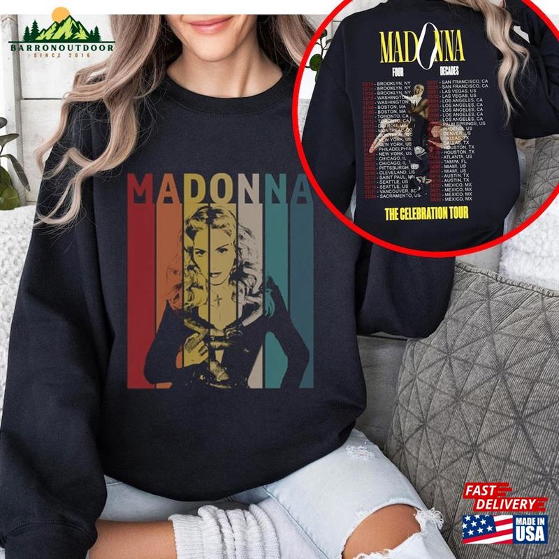 Madonna 90S Vintage Shirt 2024 Tour The Celebration T-Shirt Four Decades Unisex Madonna 90S Vintage Shirt 2024 Tour The Celebration T-Shirt Four Decades Unisex