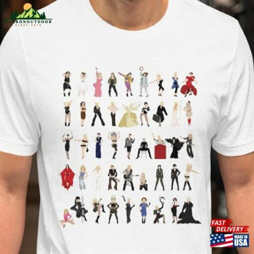 Madonna Illustrated Short Sleeve Unisex T-Shirt Icon Pop Art Sweatshirt
