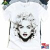 Madonna Retro T-Shirt Black And White Shirt Music Unisex Classic