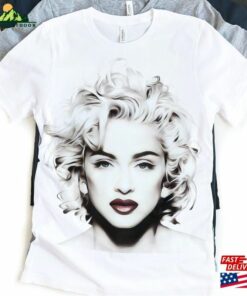 Madonna Retro T-Shirt Black And White Shirt Music Unisex Classic