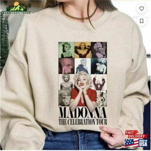 Madonna The Celebration Tour 2024 T-Shirt Shirt Fan Gifts Vintage Hoodie Unisex