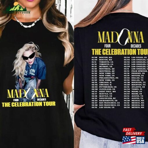Madonna The Celebration Tour 2024 T-Shirt Shirt Fan Gifts Vintage Unisex