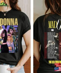 Madonna The Celebration Tour Four Decades Music 2024 Two Sided Shirt Fan Gifts Unisex Hoodie