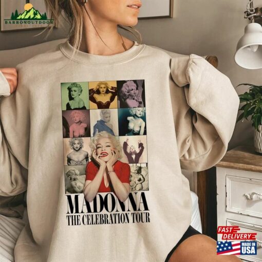 Madonna The Celebration Tour Sweatshirt Eras T-Shirt Queen Of Pop Tee Unisex Hoodie