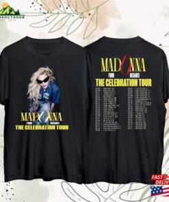 Madonna Tour 2024 Graphic T-Shirt The Celebration Concert Shirt Fan Gift Sweatshirt