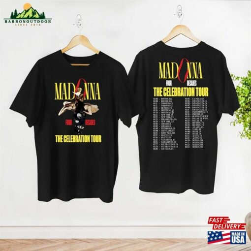 Madonna Tour 2024 Graphic T-Shirt The Celebration Concert Shirt Fan Gift Sweatshirt Unisex