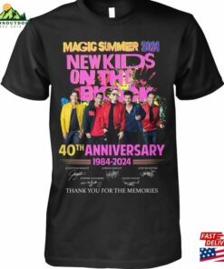 Magic Summer 2024 New Kids On The Block 40Th Anniversary 1984 – Thank You For Memories T-Shirt Nkotb Unisex Hoodie