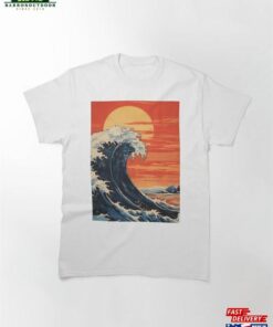 Majestic Sunset Waves Classic T-Shirt Unisex Hoodie