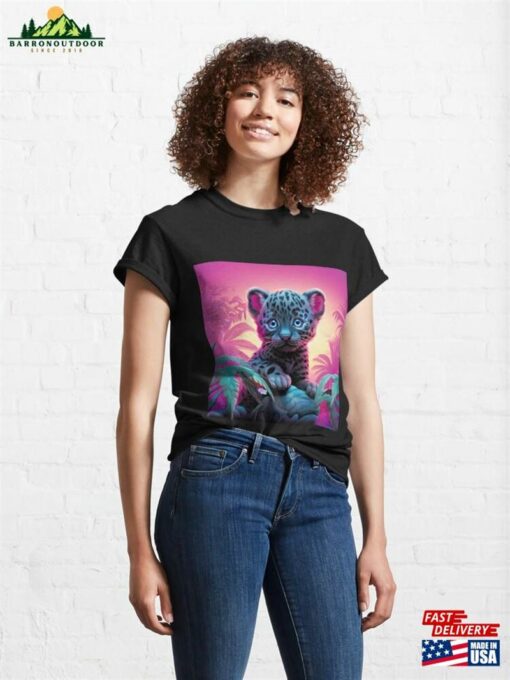 Majestic Y2k Rainbow Black Panther Merchandise Roar In Radiant Elegance! Classic T-Shirt