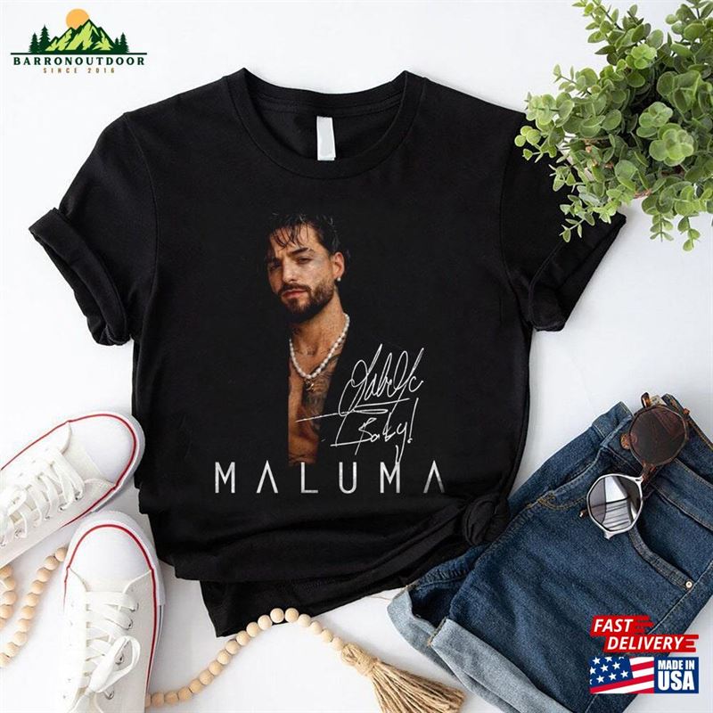 Maluma Signature T-Shirt Shirt Fan Gifts Don Juan Tour Unisex Maluma Signature T-Shirt Shirt Fan Gifts Don Juan Tour Unisex