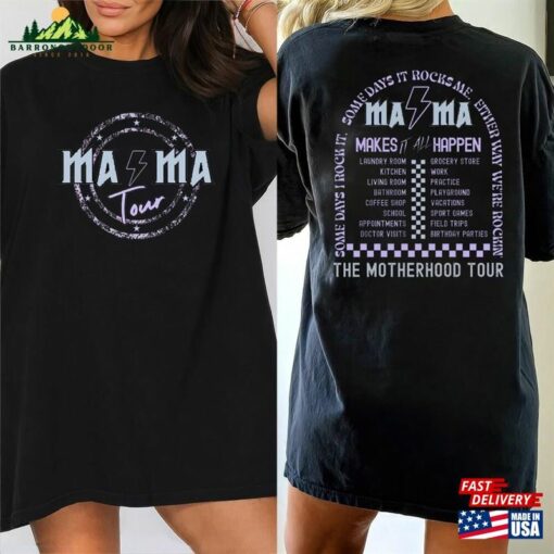 Mama Rock Tour T-Shirt Funny Mothers Gift Mother’s Day Unisex